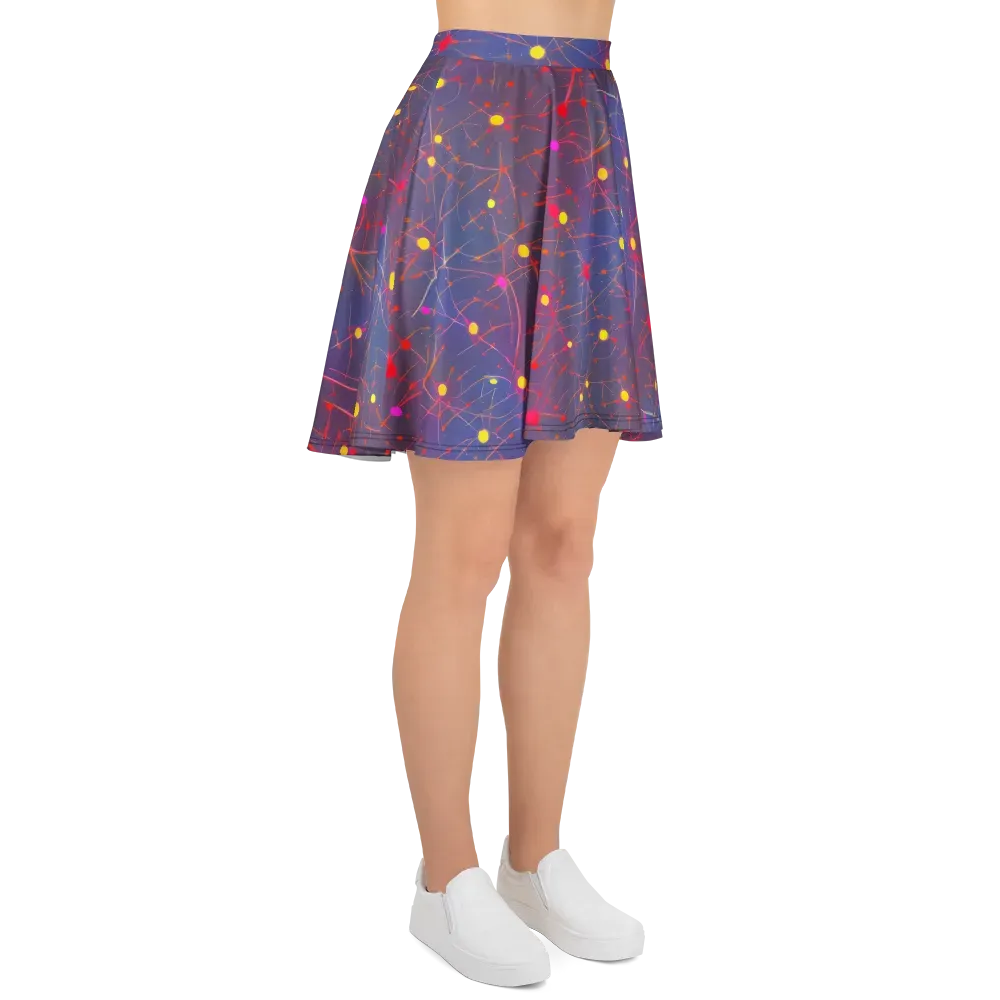 Neon Synapse on Skater Skirt — Right