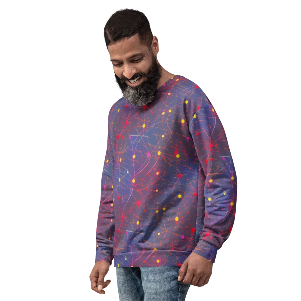 Neon Synapse on Sweatshirt — Left Front