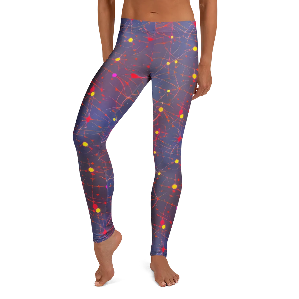 Neon Synapse on Leggings — Front