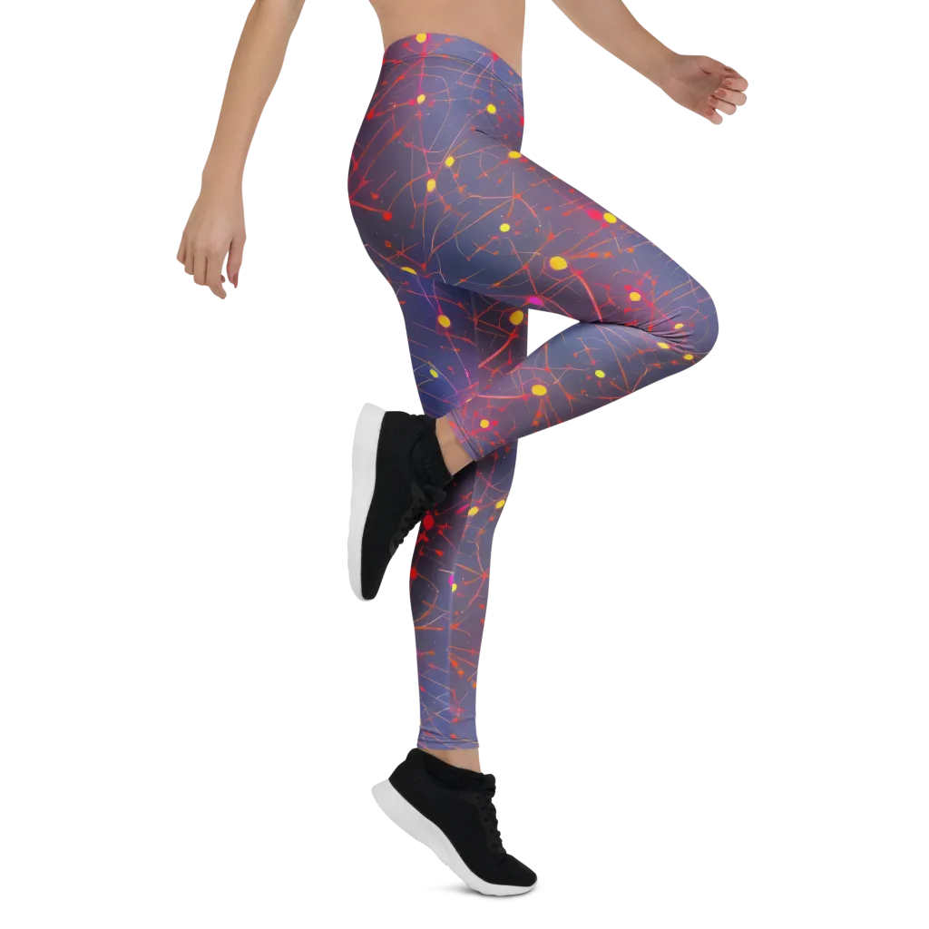 Neon Synapse on Leggings — Right