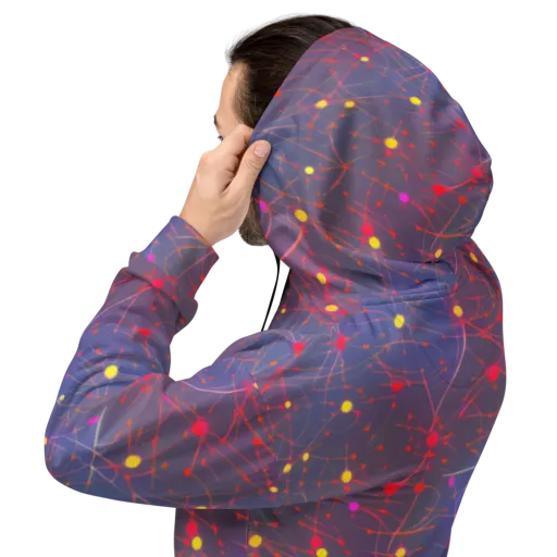 Neon Synapse on a Hoodie