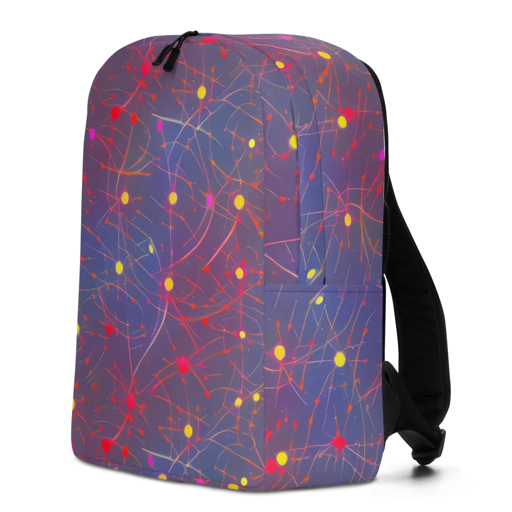 Neon Synapse on Minimalist Backpack — Left