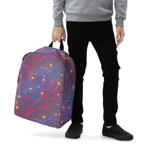 Neon Synapse on a Minimalist Backpack