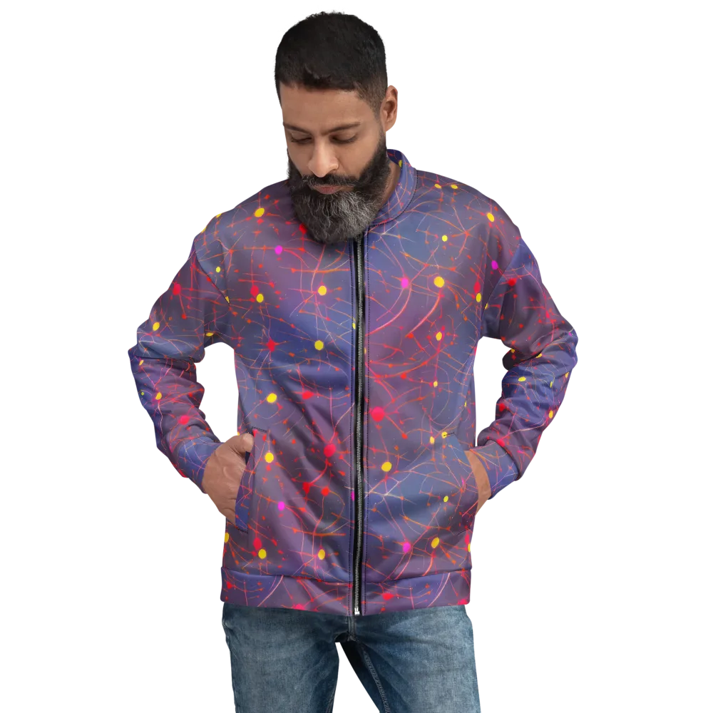 Neon Synapse on Bomber Jacket — Front