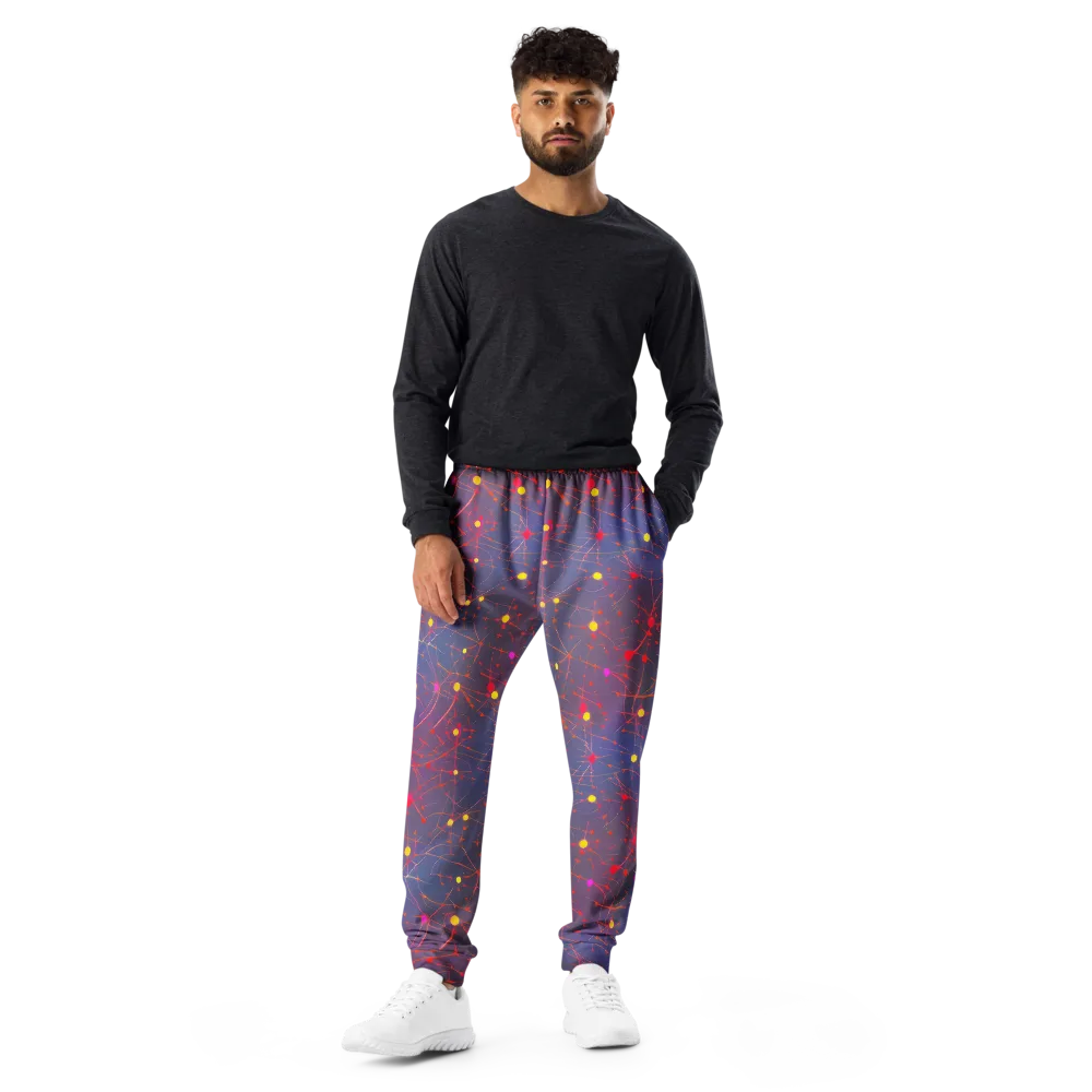Neon Synapse on Men's Joggers — Front