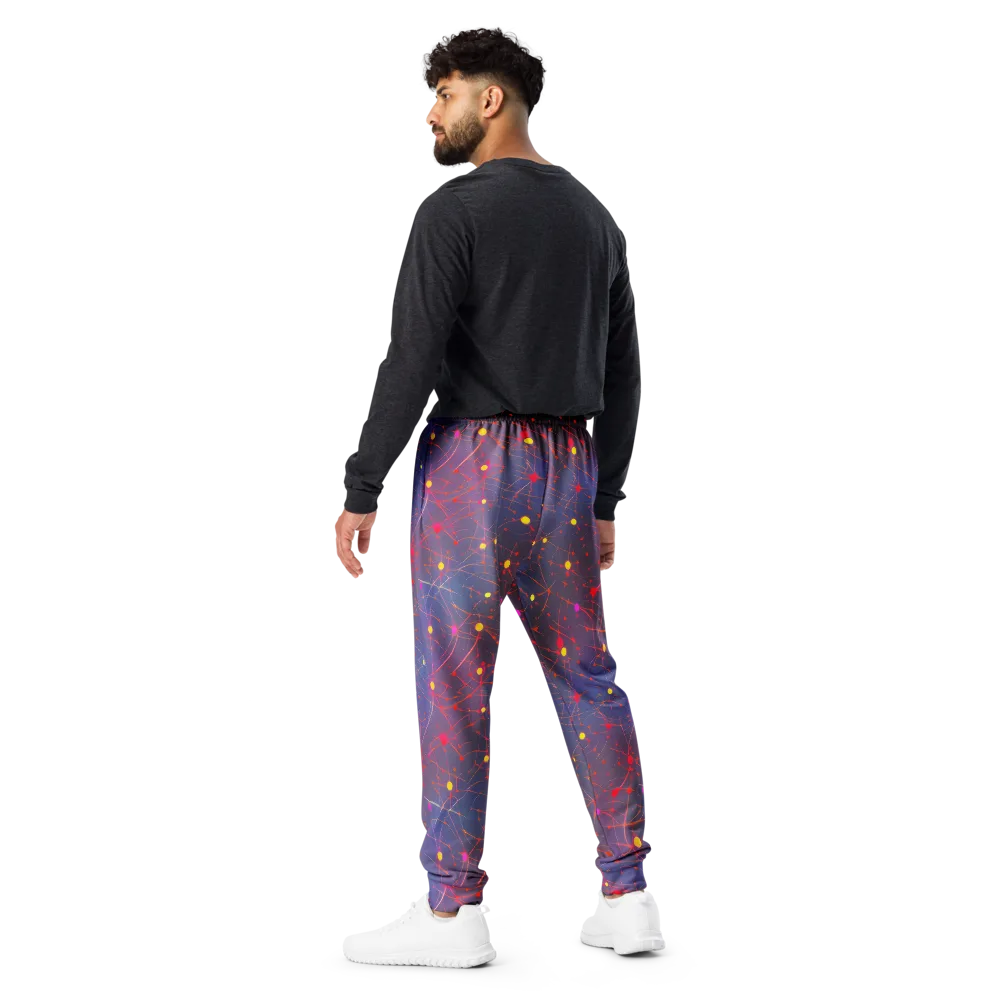 Neon Synapse on Men's Joggers — Back