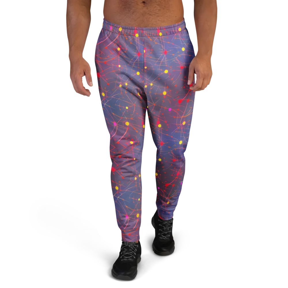 Neon Synapse on Men's Joggers — Front