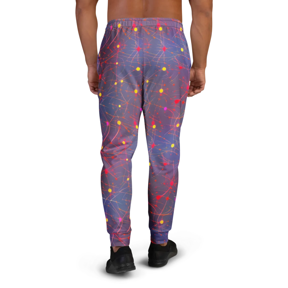 Neon Synapse on Men's Joggers — Back