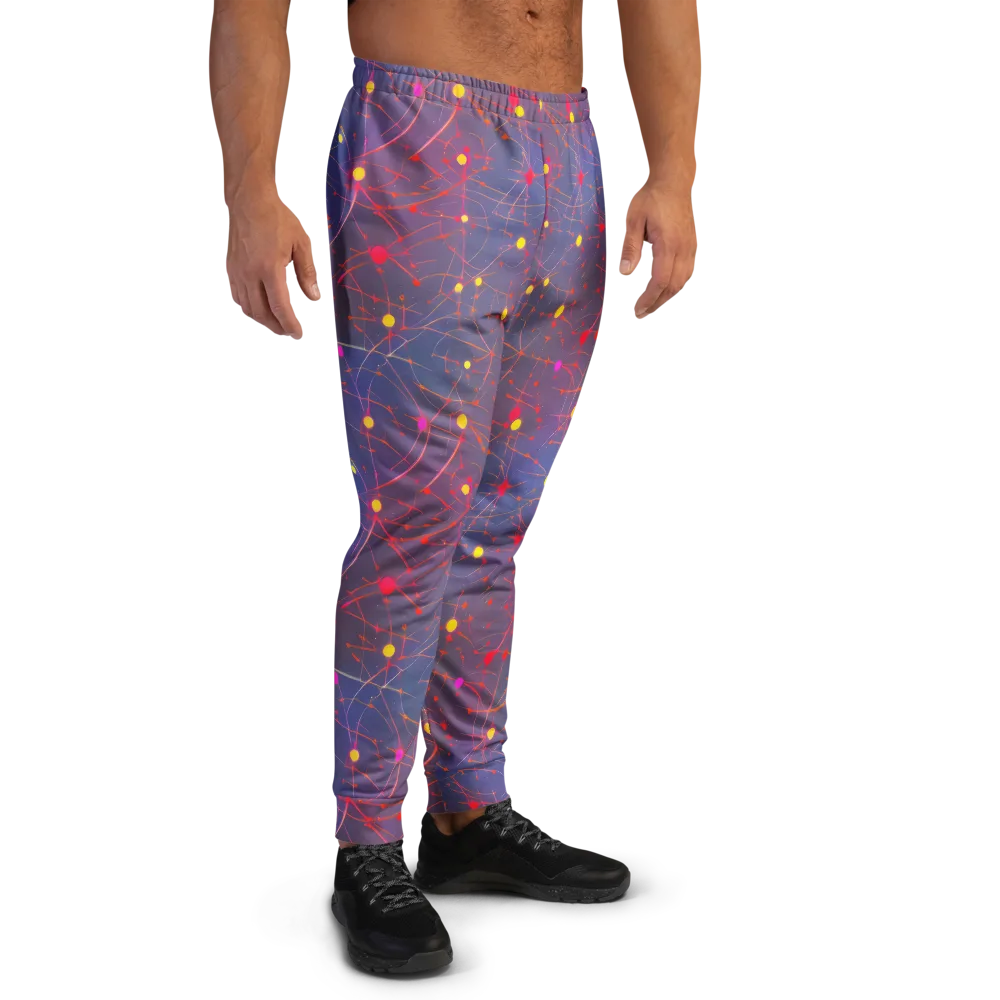 Neon Synapse on Men's Joggers — Right