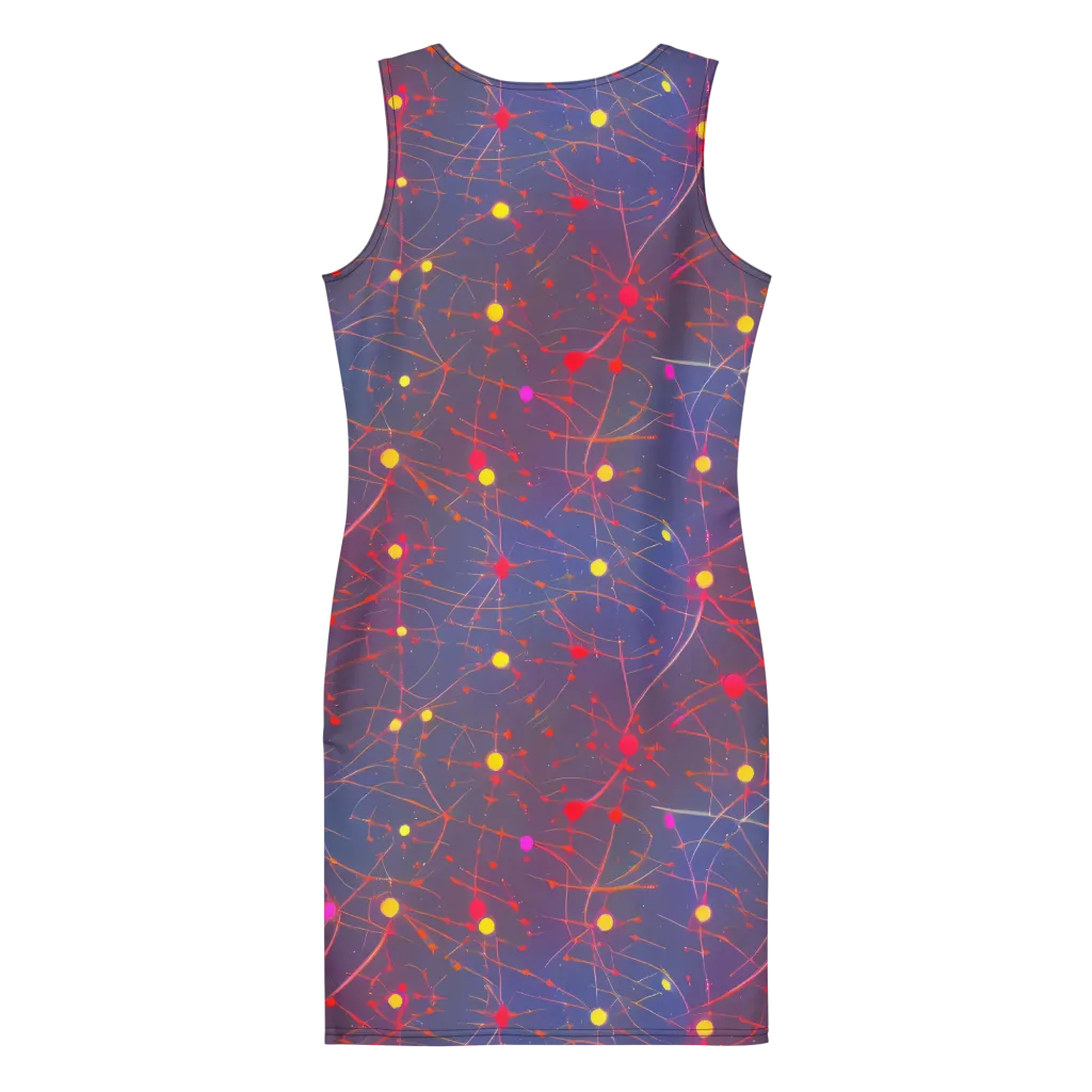 Neon Synapse on Bodycon Dress — Back