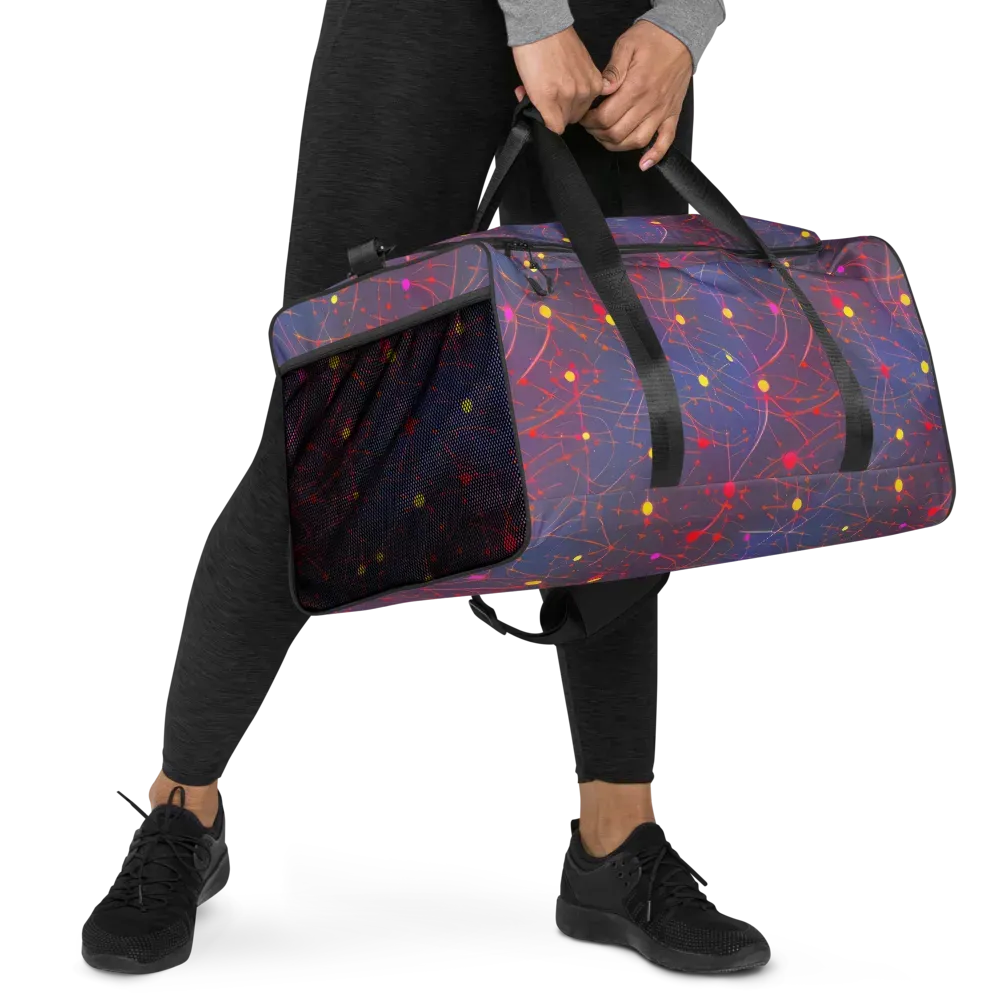 Neon Synapse on Duffle Bag — Right Front