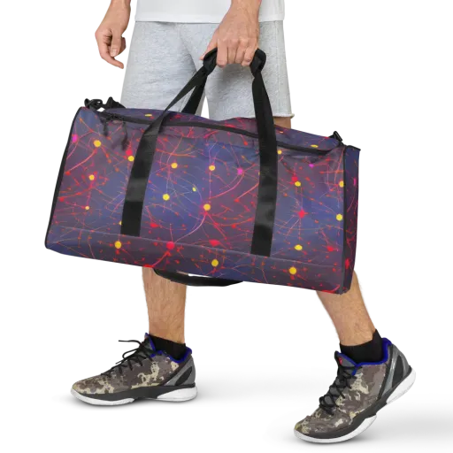 Neon Synapse on a Duffle Bag