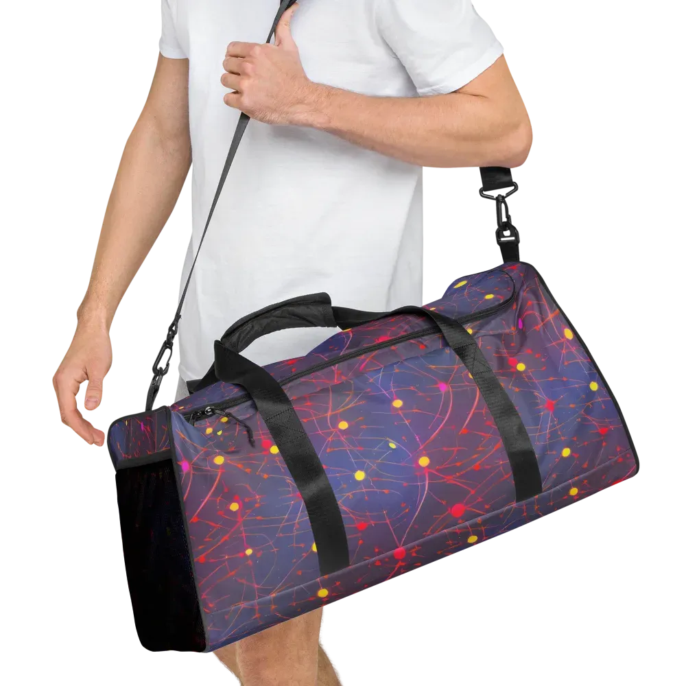 Neon Synapse on Duffle Bag — Right Front