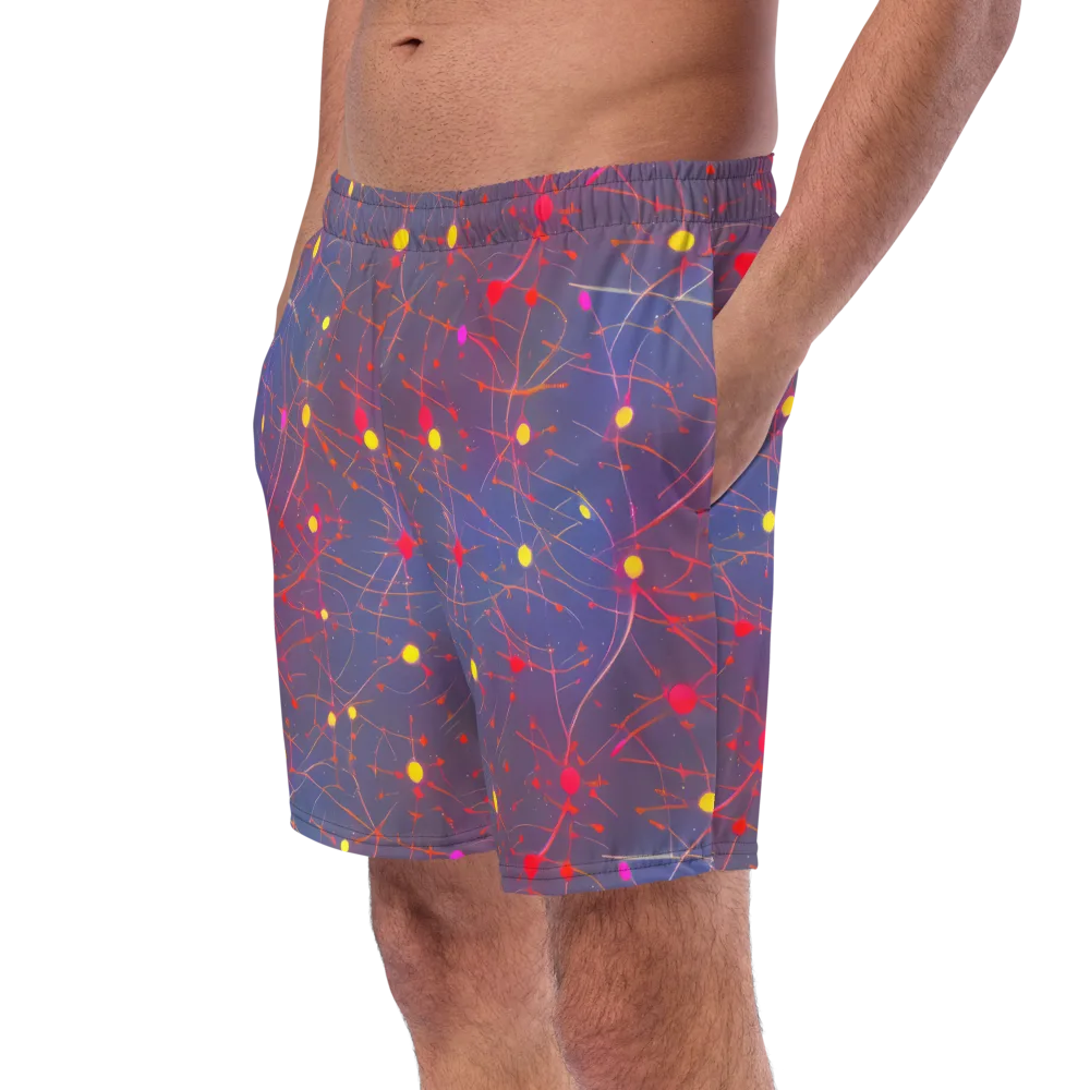 Neon Synapse on Swim Trunks — Left Front