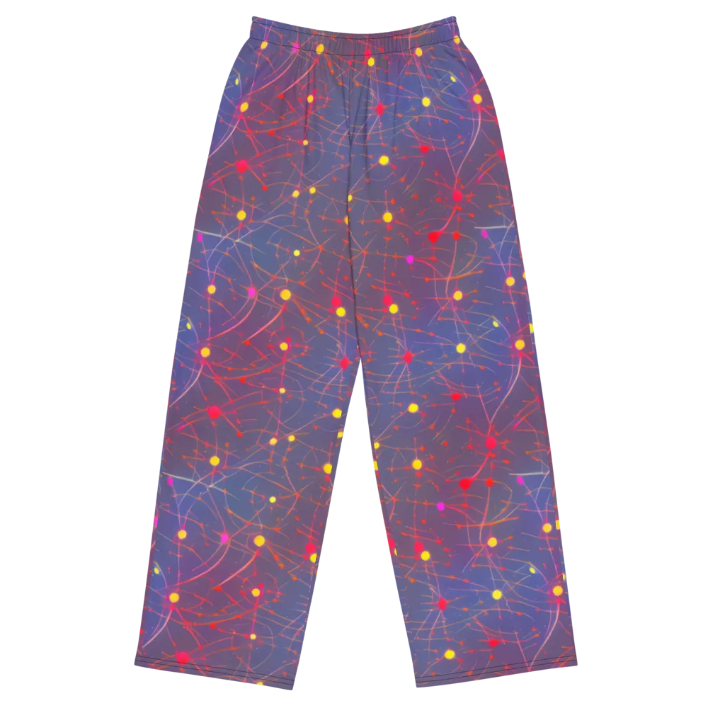 Neon Synapse on Wide-Leg Pants — Front
