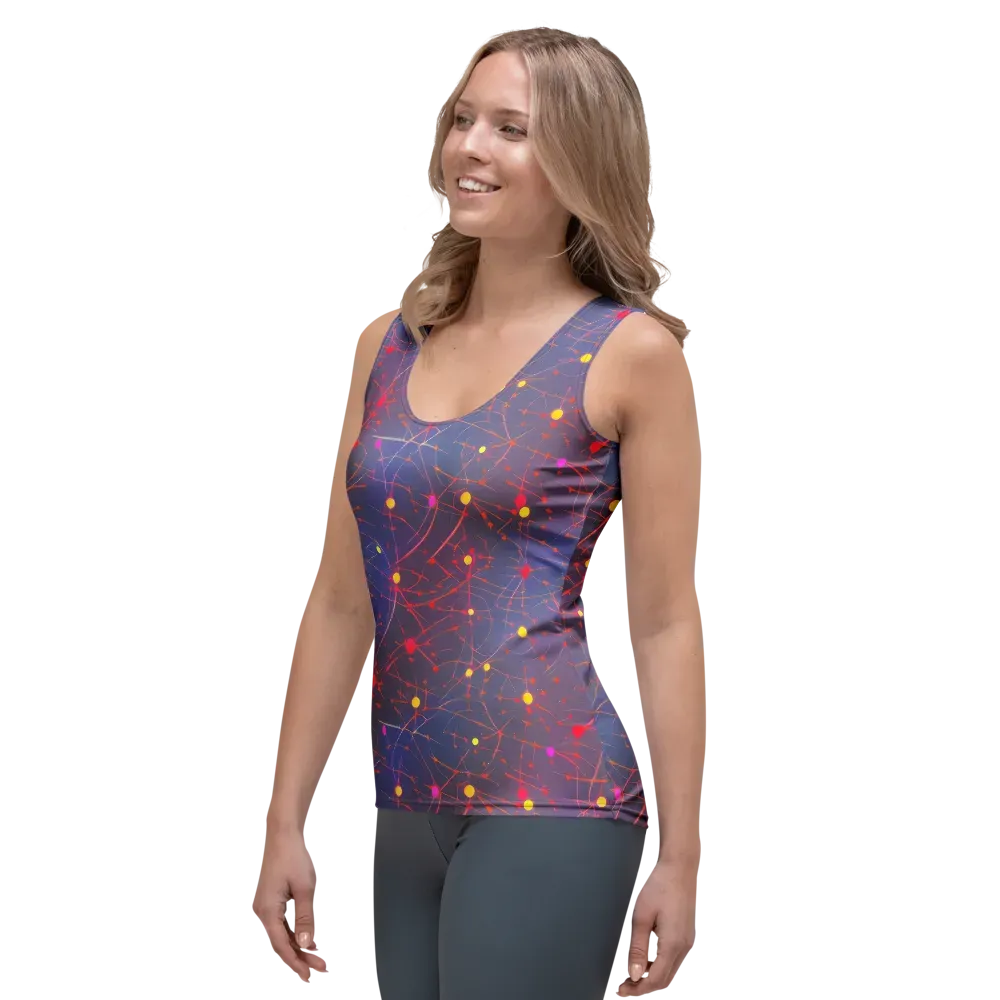 Neon Synapse on Women's Tank Top — Left Front