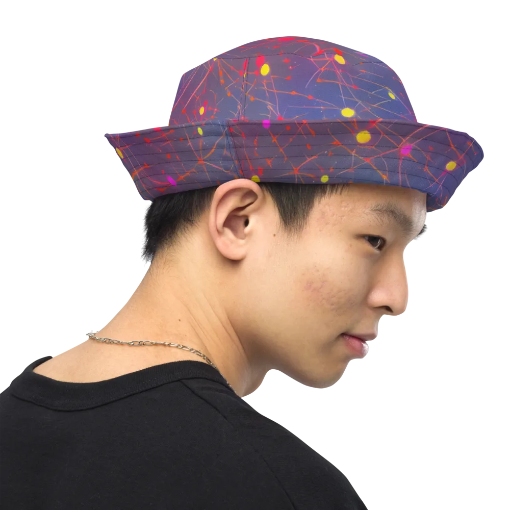 Neon Synapse on Reversible Bucket Hat — Right Outside
