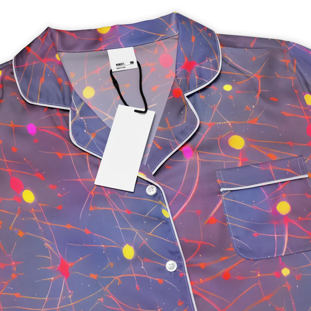 Neon Synapse on Women's Short Sleeve Pajama Top — Product details