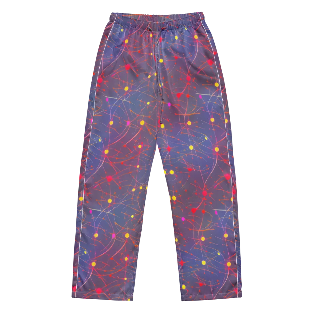 Neon Synapse on Women's Pajama Pants — Front