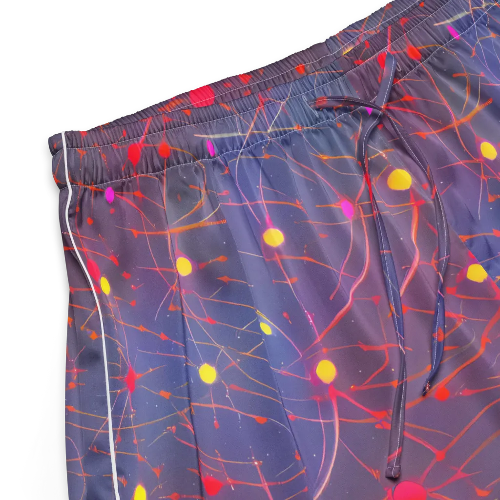 Neon Synapse on Women's Pajama Shorts — Product details