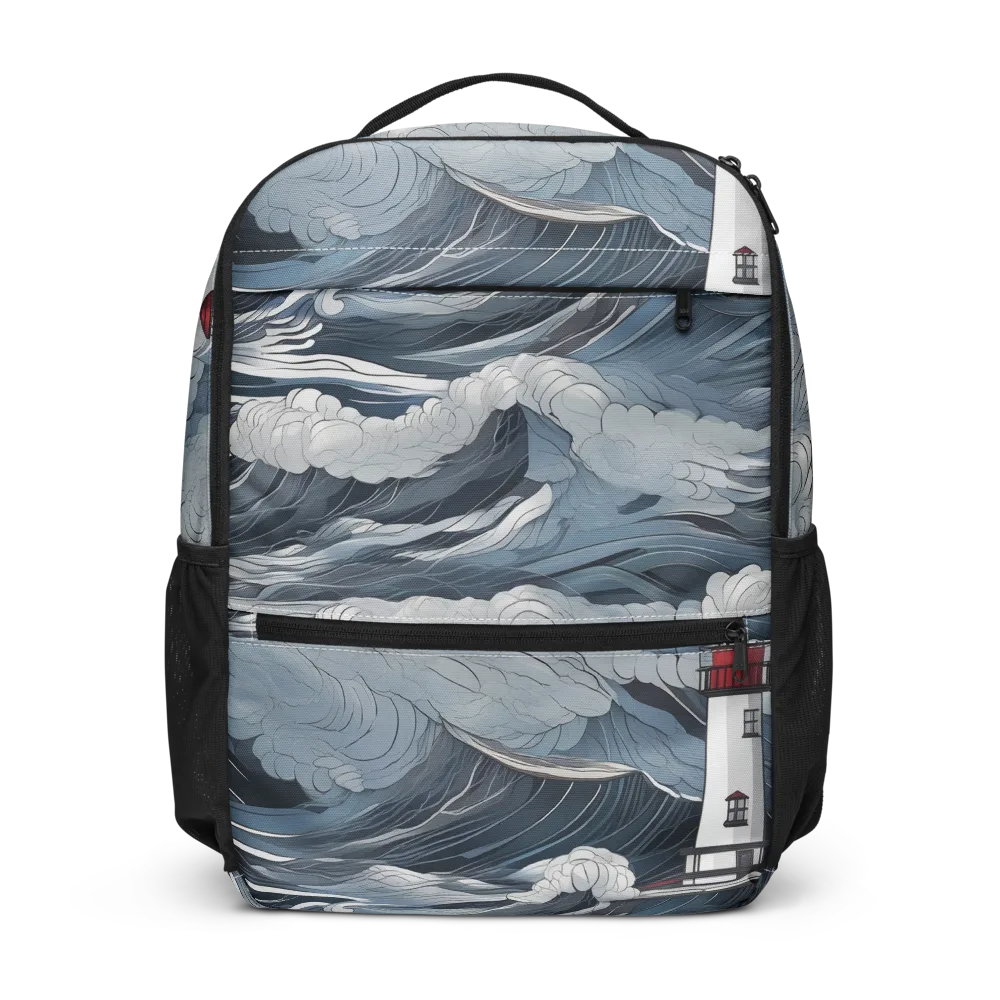 Midnight Lighthouse on Utility Backpack — Front