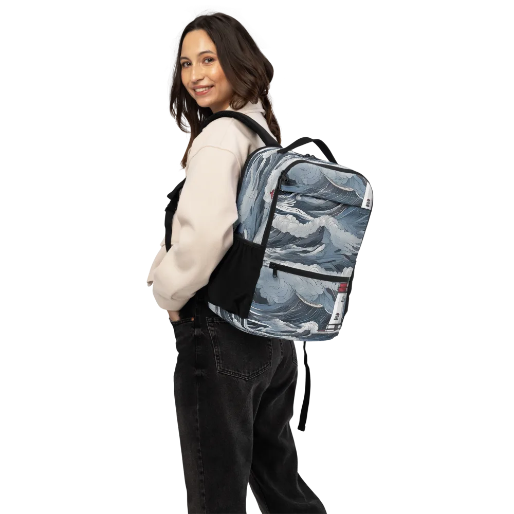 Midnight Lighthouse on Utility Backpack — Back