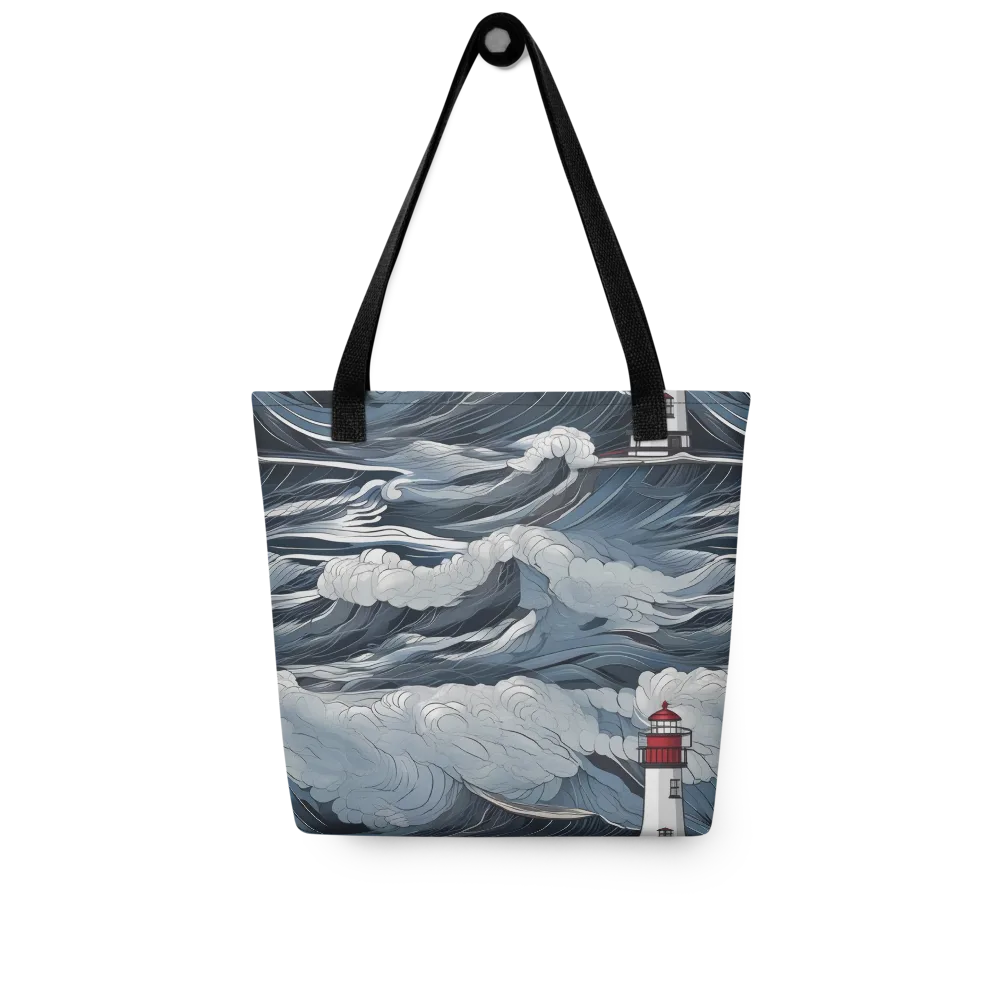 Midnight Lighthouse on Tote Bag — Front