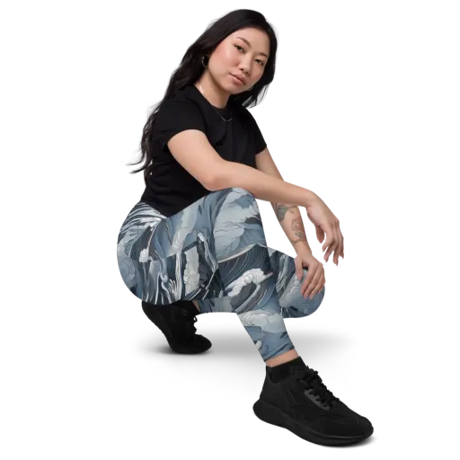 Midnight Lighthouse on a Leggings with Pockets
