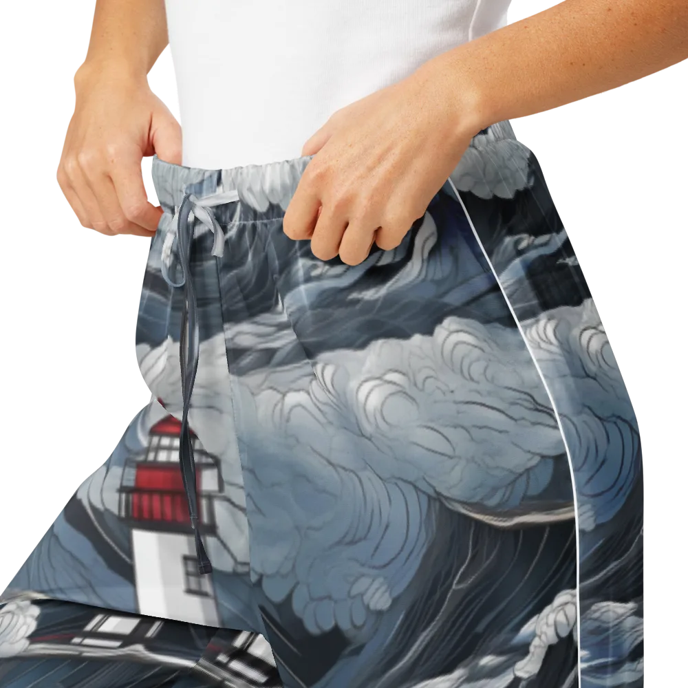 Midnight Lighthouse on Women's Pajama Pants — Product details