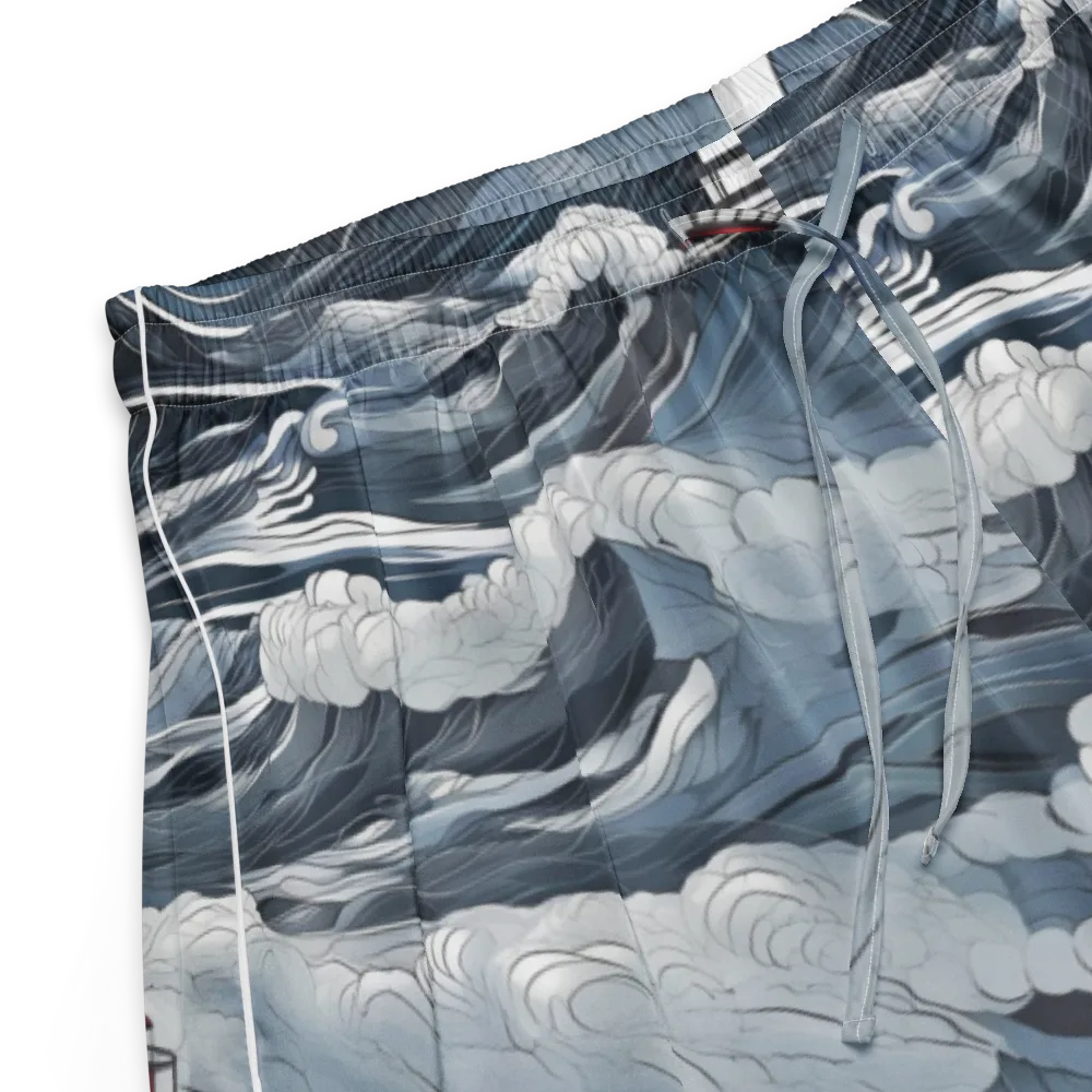 Midnight Lighthouse on Women's Pajama Shorts — Product details