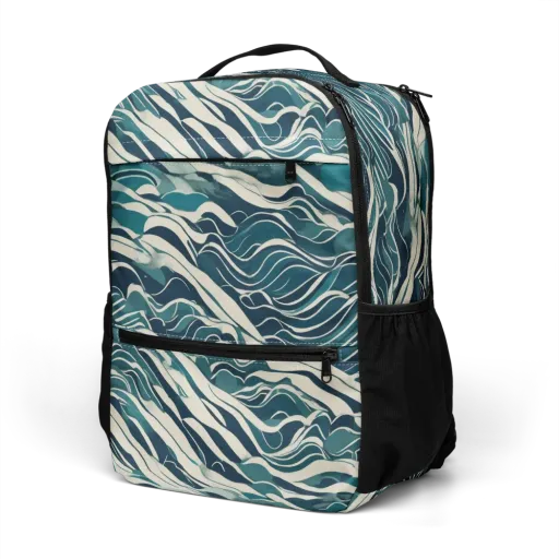 Teal Current on a Utility Backpack