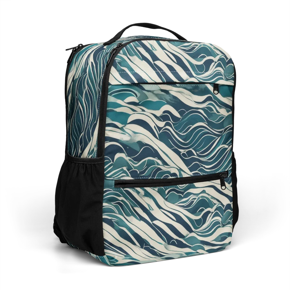 Teal Current on Utility Backpack — Right Front