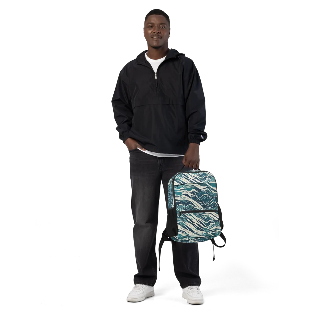 Teal Current on Utility Backpack — Front