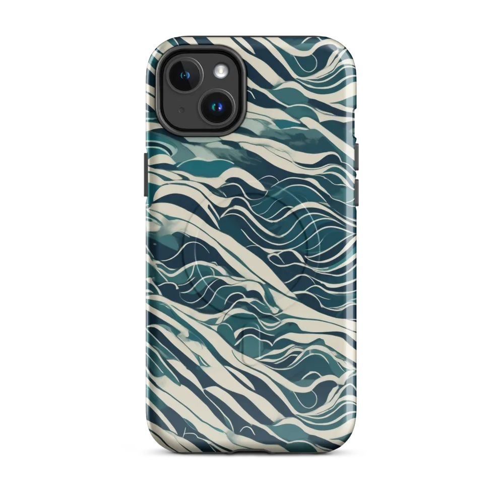 Teal Current on MagSafe Tough Case for iPhone® — Front