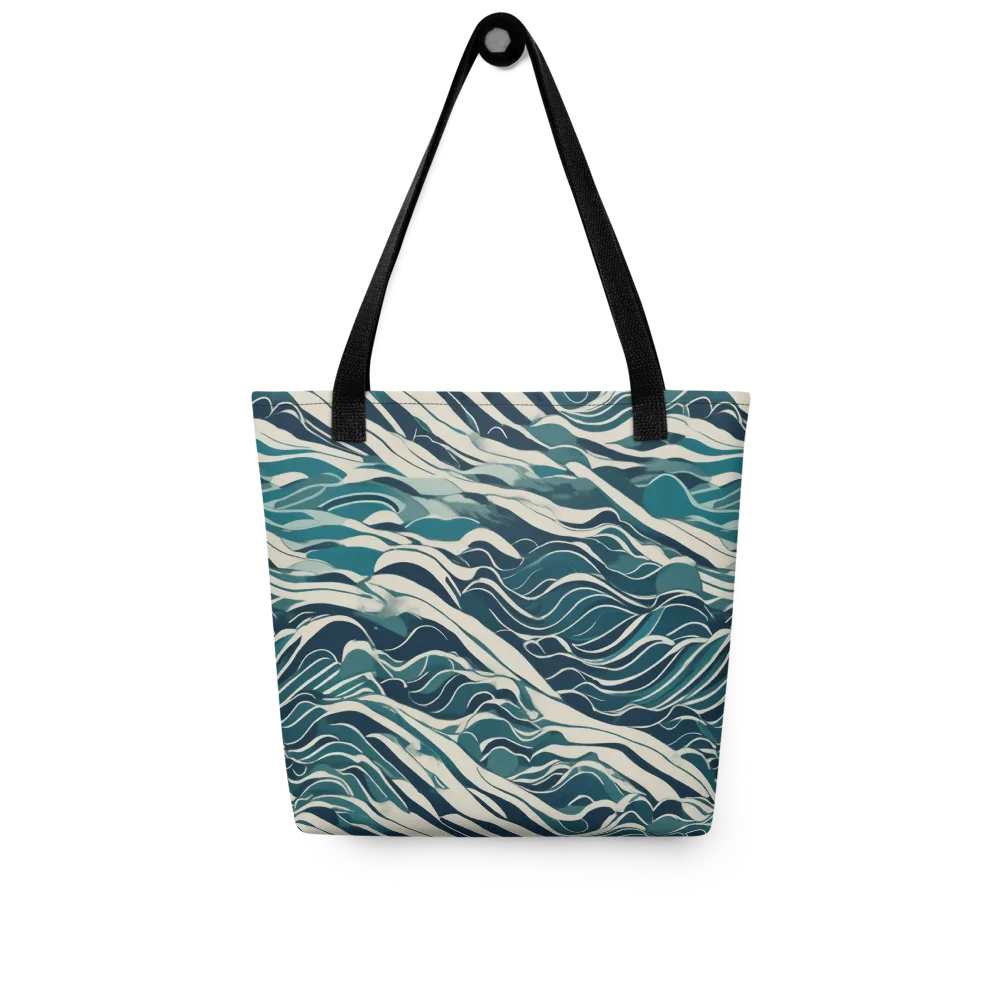 Teal Current on Tote Bag — Front