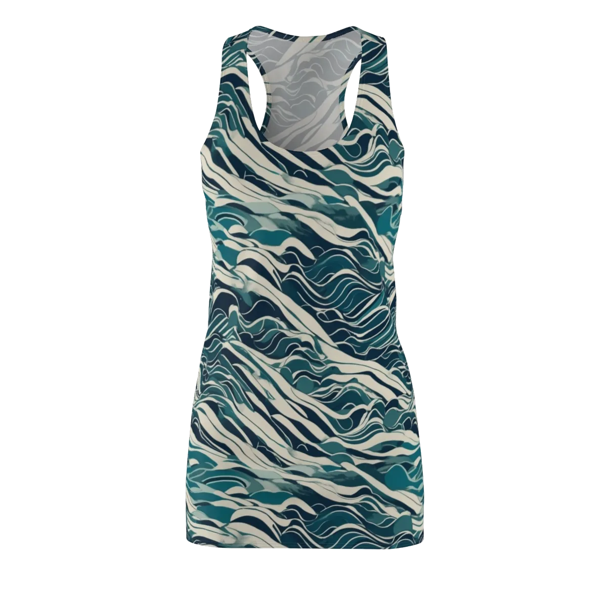 Teal Current on Racerback Dress — Front
