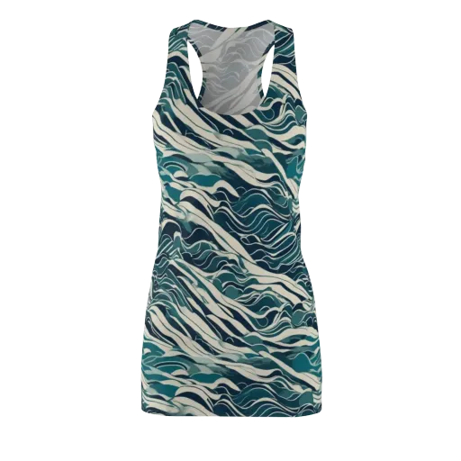 Teal Current on a Racerback Dress