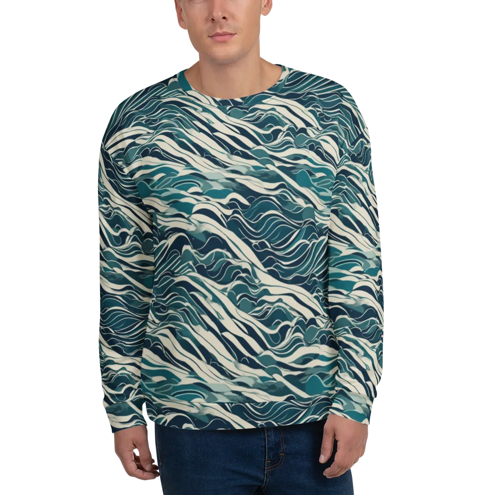 Teal Current on Sweatshirt — Front
