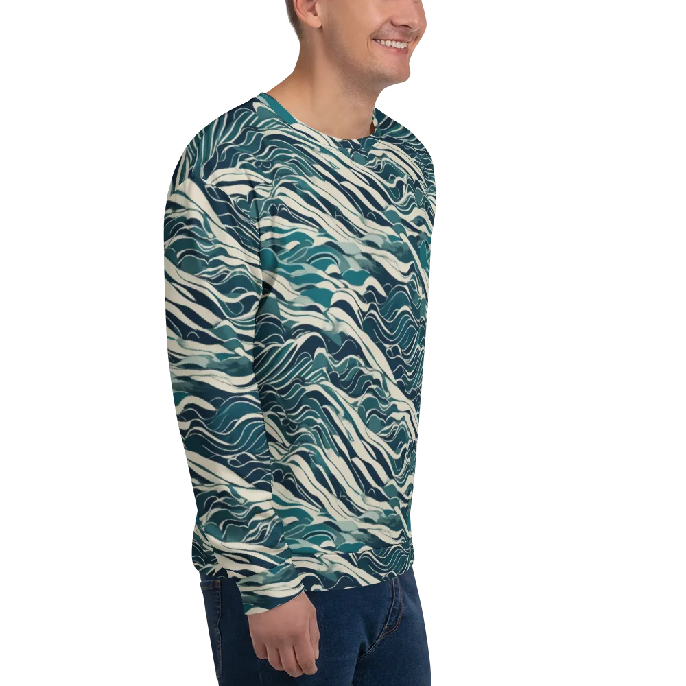 Teal Current on Sweatshirt — Right Front