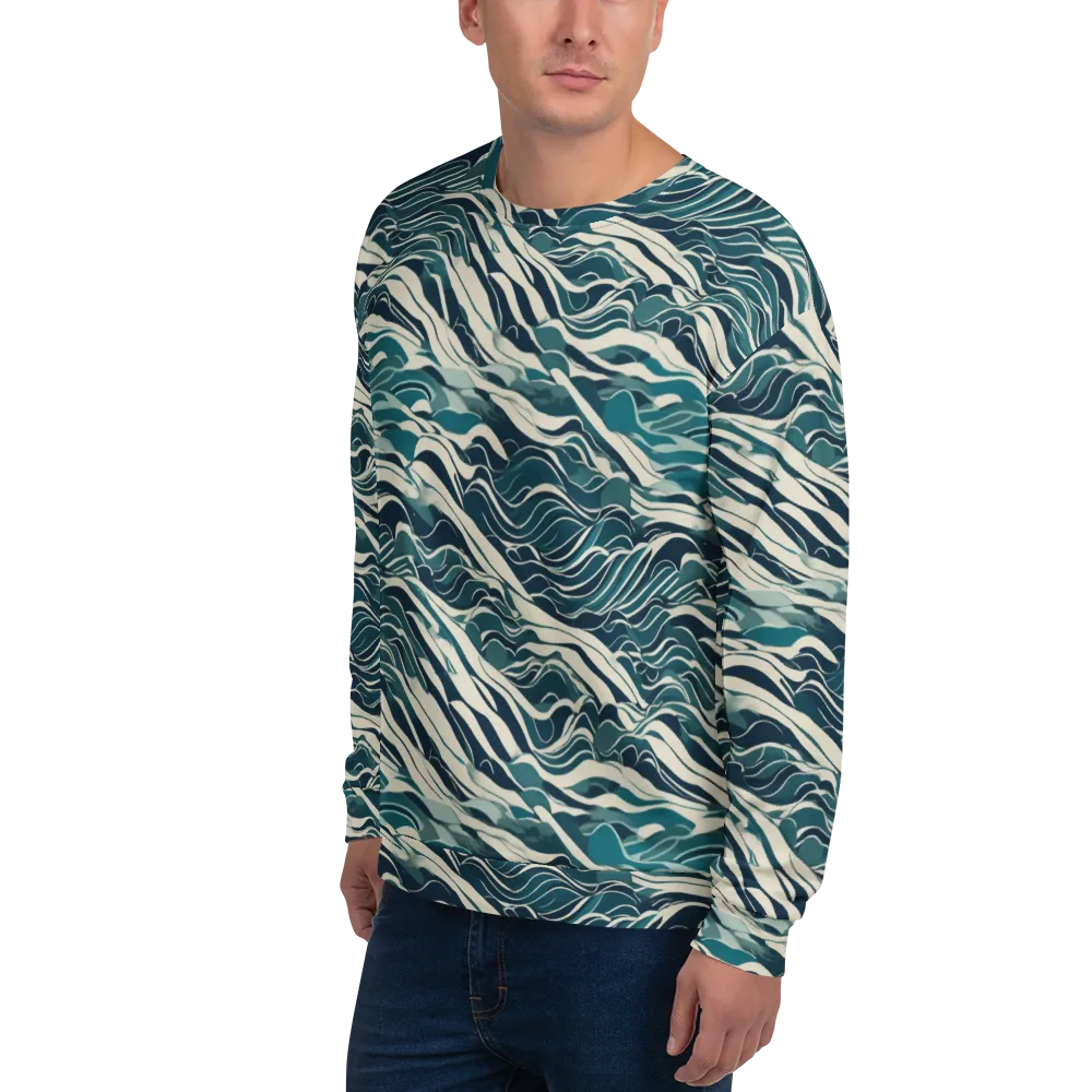 Teal Current on Sweatshirt — Left Front