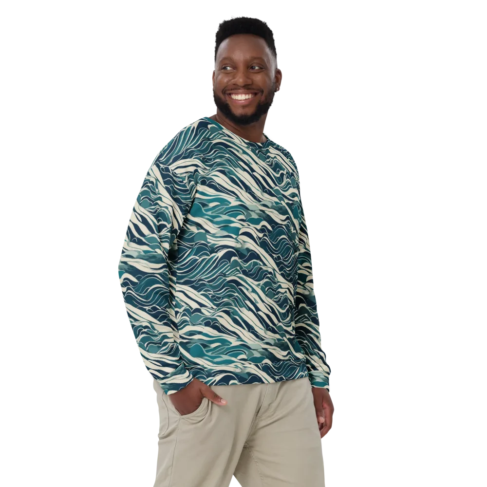 Teal Current on Sweatshirt — Front