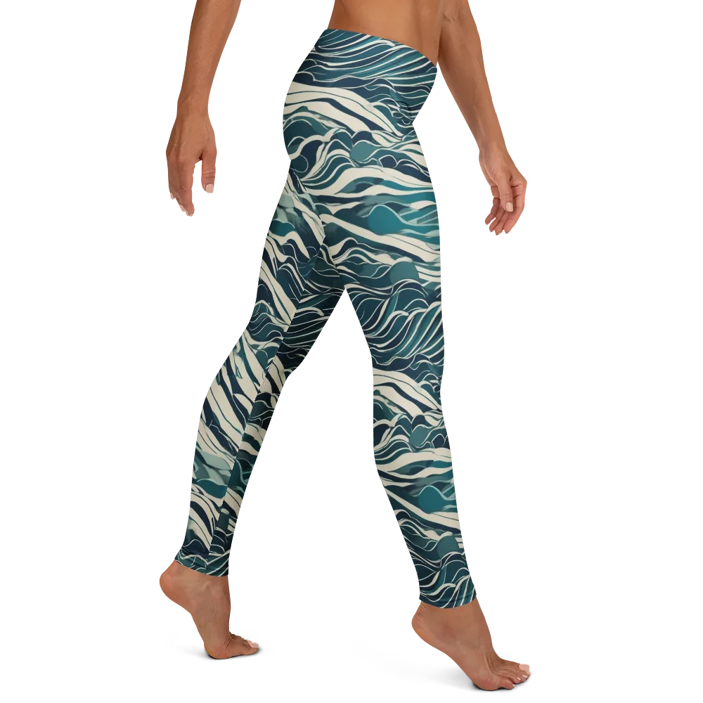 Teal Current on Leggings — Right