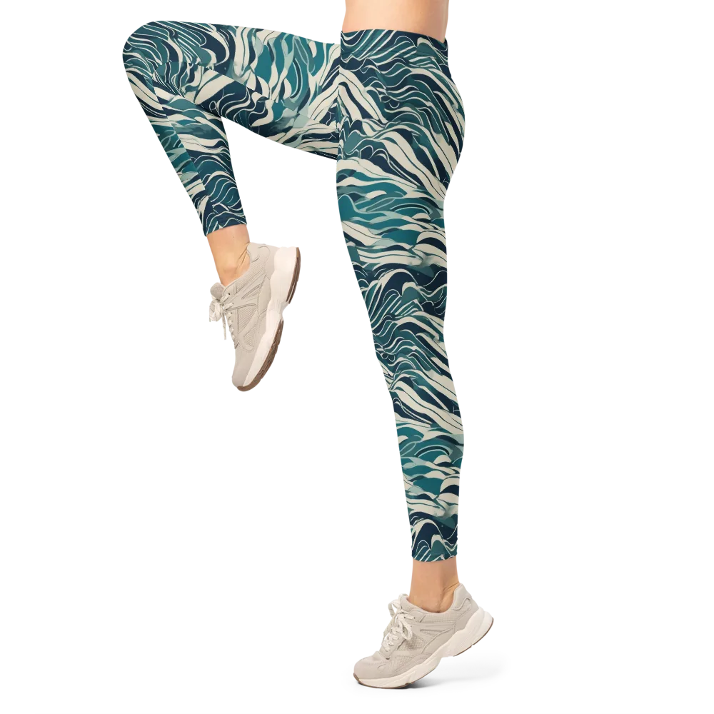 Teal Current on Leggings — Left