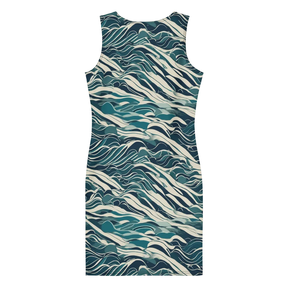 Teal Current on Bodycon Dress — Back