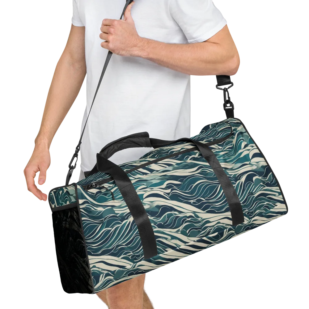 Teal Current on Duffle Bag — Right Front