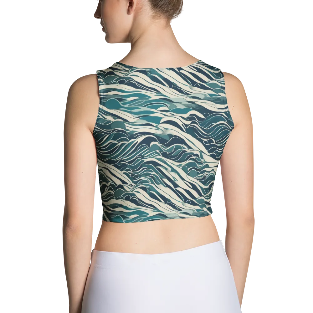 Teal Current on Crop Top — Back
