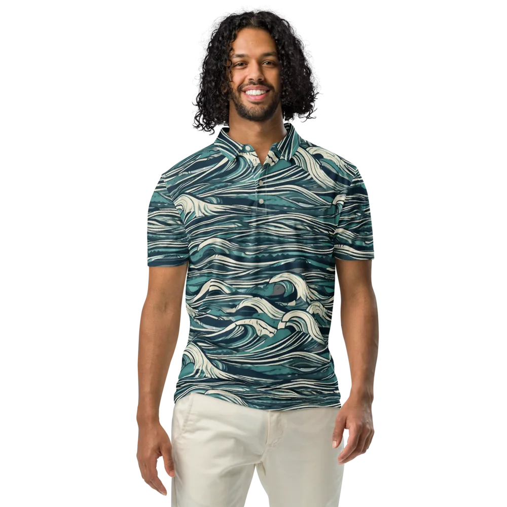 Breaker’s Ledger on Men's Slim Fit Polo Shirt — Front