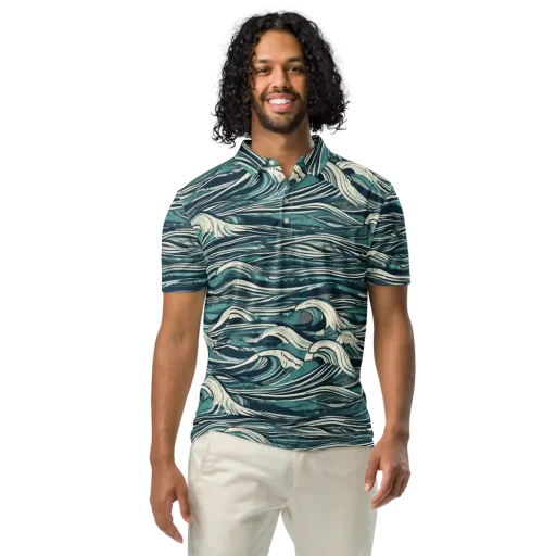 Breaker’s Ledger on a Men's Slim Fit Polo Shirt