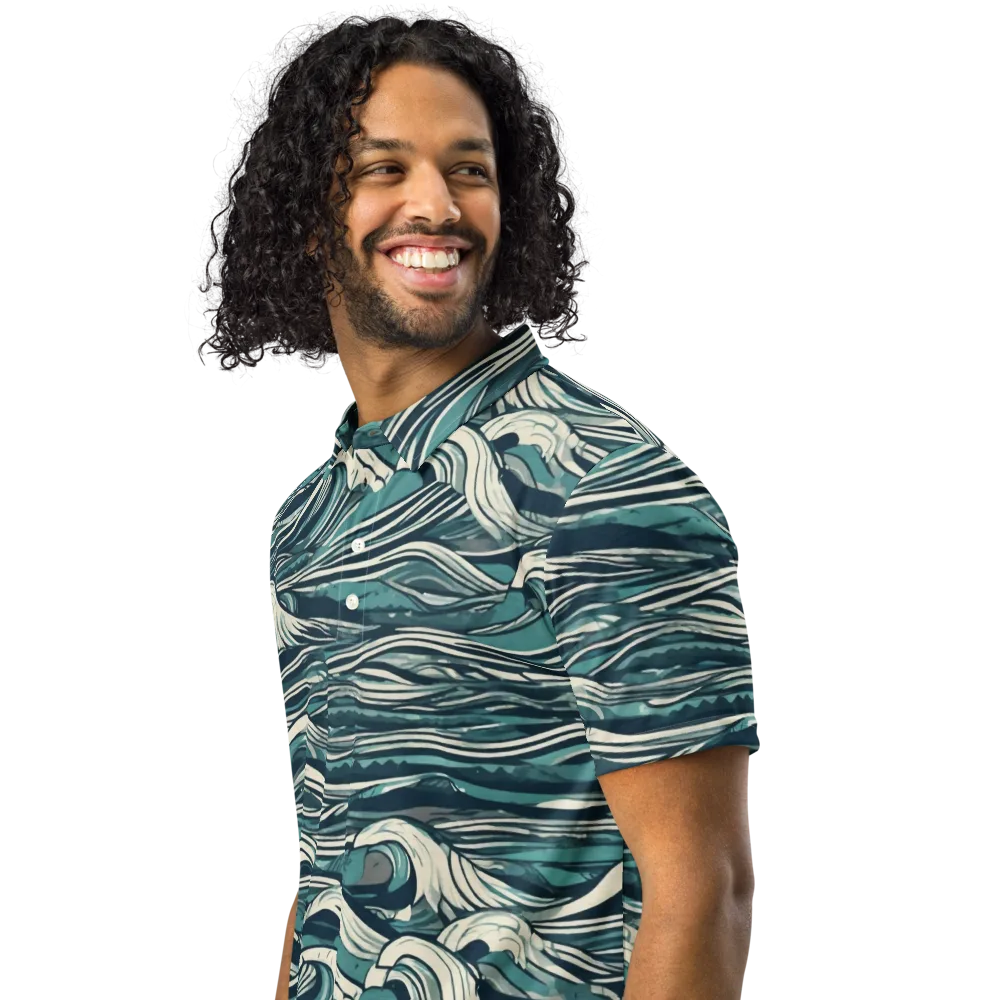 Breaker’s Ledger on Men's Slim Fit Polo Shirt — Left Front