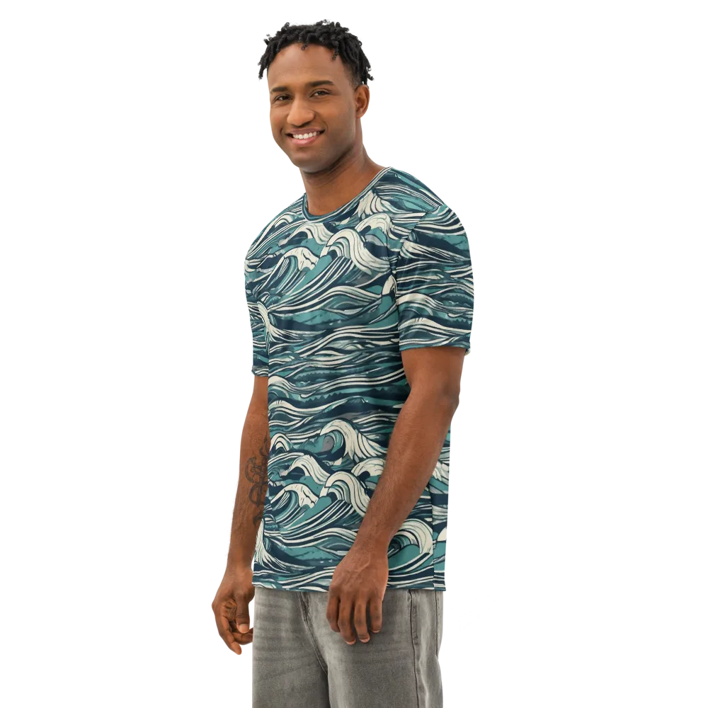 Breaker’s Ledger on Men's Cotton Crew Neck T-Shirt — Left Front